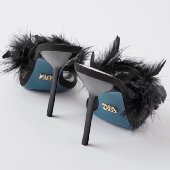 feather shoes zara